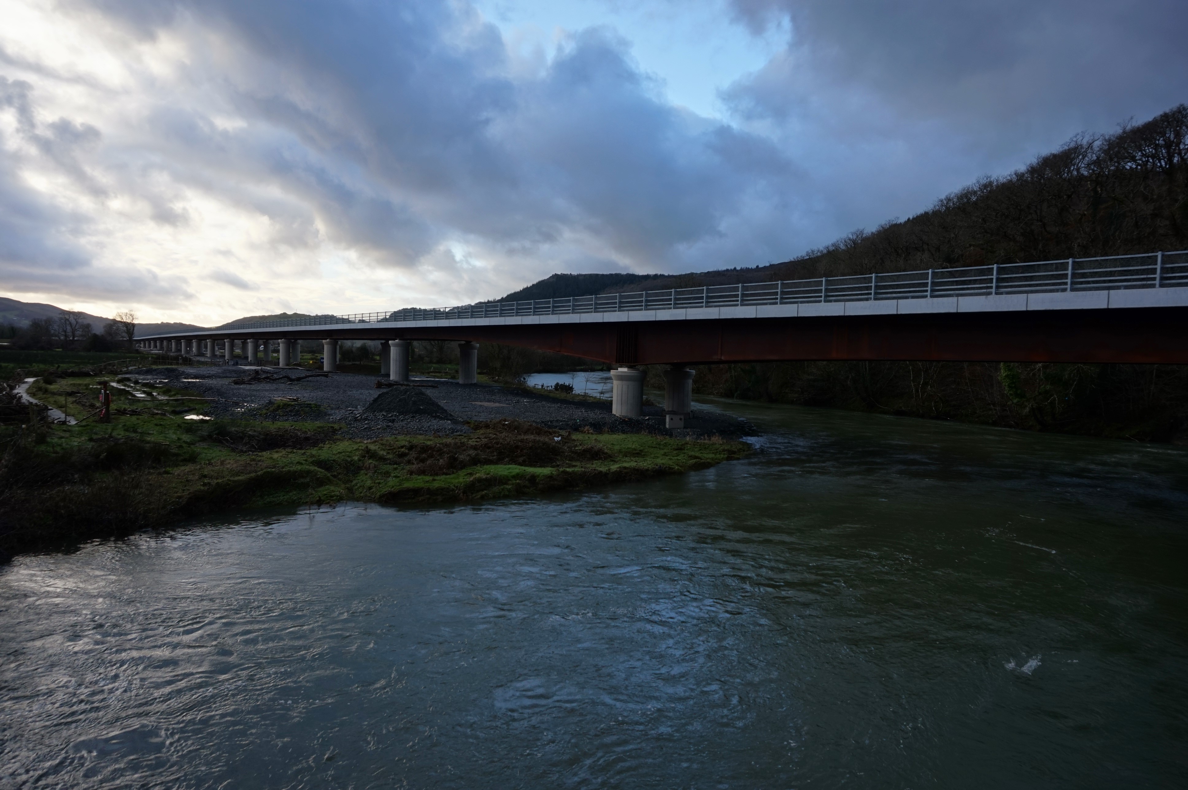 New 46m Machynlleth Dyfi bridge opening to public vehicles later